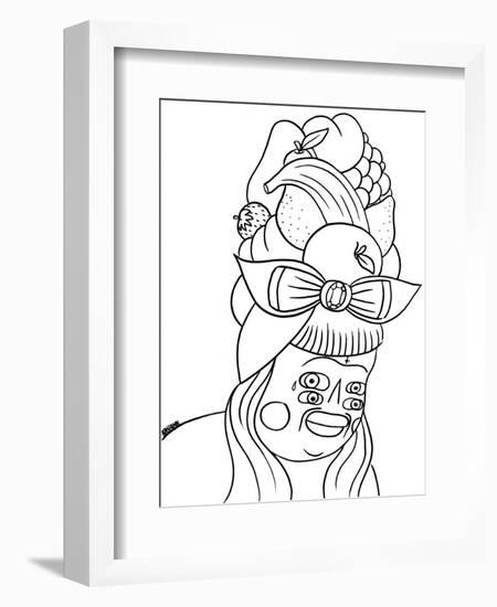 Fruit hat-KASHINK-Framed Art Print