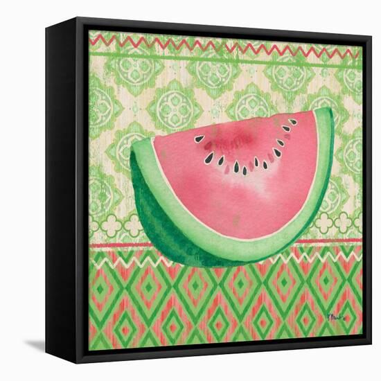 Fruit Ikat II-Paul Brent-Framed Stretched Canvas