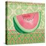 Fruit Ikat II-Paul Brent-Stretched Canvas