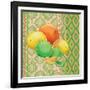 Fruit Ikat IV-Paul Brent-Framed Art Print