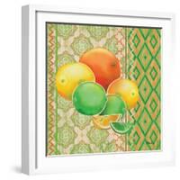 Fruit Ikat IV-Paul Brent-Framed Art Print