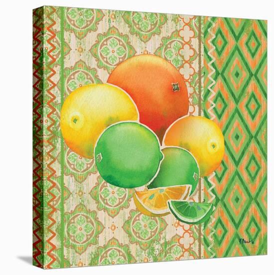 Fruit Ikat IV-Paul Brent-Stretched Canvas