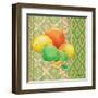 Fruit Ikat IV-Paul Brent-Framed Art Print