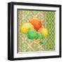 Fruit Ikat IV-Paul Brent-Framed Art Print