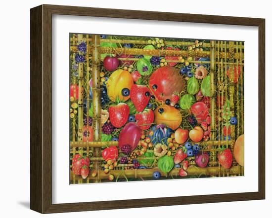 Fruit in Bamboo Box, 1999-E.B. Watts-Framed Giclee Print