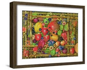 Fruit in Bamboo Box, 1999-E.B. Watts-Framed Giclee Print