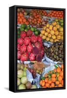 Fruit in Sihanoukville Market, Sihanouk Province, Cambodia, Indochina, Southeast Asia, Asia-Richard Cummins-Framed Stretched Canvas