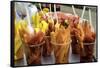 Fruit Is a Handy Dish for Sale in the Old City, Cartagena, Colombia-Jerry Ginsberg-Framed Stretched Canvas