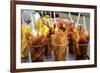 Fruit Is a Handy Dish for Sale in the Old City, Cartagena, Colombia-Jerry Ginsberg-Framed Photographic Print