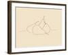 Fruit Line Drawing lII-Victoria Barnes-Framed Art Print