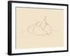 Fruit Line Drawing lII-Victoria Barnes-Framed Art Print