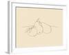 Fruit Line Drawing lV-Victoria Barnes-Framed Art Print