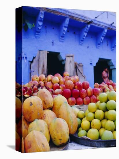Fruit Market, Jodphur, Rajastan, India-Bruno Morandi-Stretched Canvas