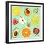 Fruit Medley-The Font Diva-Framed Giclee Print