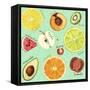 Fruit Medley-The Font Diva-Framed Stretched Canvas