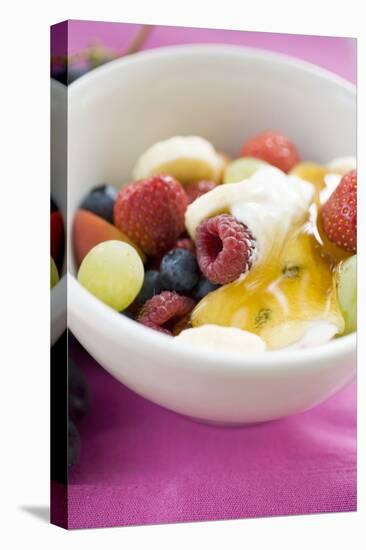 Fruit Muesli with Yoghurt and Honey-Foodcollection-Stretched Canvas