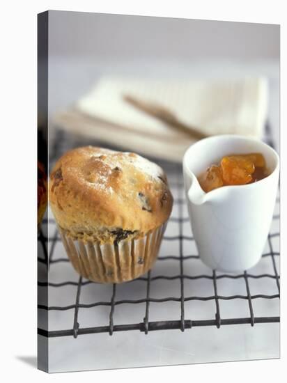 Fruit Muffin and a Pot of Apricot Jam-Jean Cazals-Stretched Canvas
