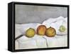 Fruit on a Cloth, c.1890-Paul Cézanne-Framed Stretched Canvas