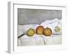 Fruit on a Cloth, c.1890-Paul Cézanne-Framed Giclee Print