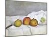 Fruit on a Cloth, c.1890-Paul Cézanne-Mounted Giclee Print