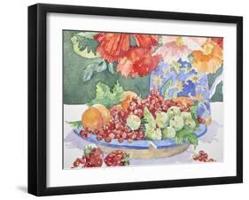 Fruit on a Plate, 2014-Jennifer Abbott-Framed Giclee Print