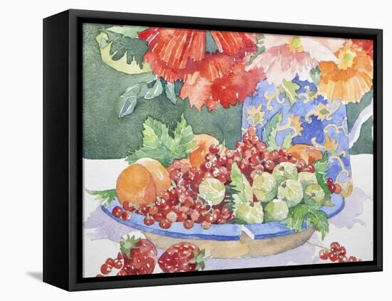 Fruit on a Plate, 2014-Jennifer Abbott-Framed Stretched Canvas