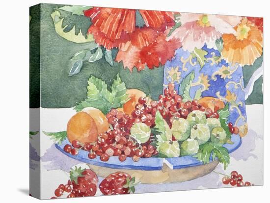 Fruit on a Plate, 2014-Jennifer Abbott-Stretched Canvas