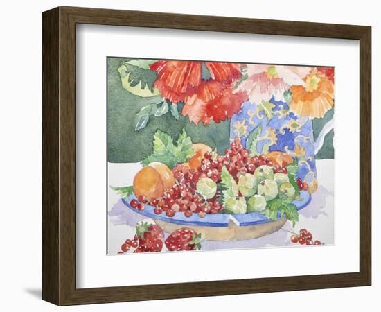 Fruit on a Plate, 2014-Jennifer Abbott-Framed Giclee Print