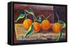 Fruit on a Shelf, 2014-Cristiana Angelini-Framed Stretched Canvas