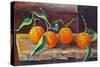 Fruit on a Shelf, 2014-Cristiana Angelini-Stretched Canvas