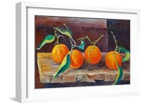 Fruit on a Shelf, 2014-Cristiana Angelini-Framed Giclee Print