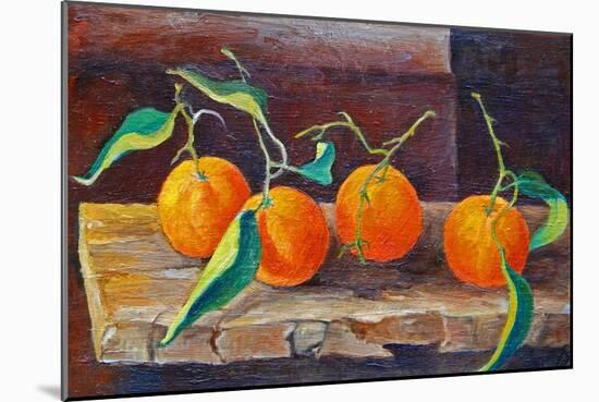 Fruit on a Shelf, 2014-Cristiana Angelini-Mounted Giclee Print