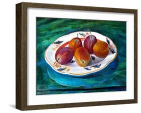 Fruit on a Staffordshire Dish, 2013-Cristiana Angelini-Framed Giclee Print
