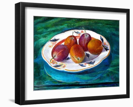 Fruit on a Staffordshire Dish, 2013-Cristiana Angelini-Framed Giclee Print