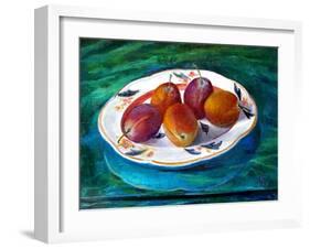 Fruit on a Staffordshire Dish, 2013-Cristiana Angelini-Framed Giclee Print