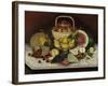 Fruit on Marble, 1865-American School-Framed Giclee Print