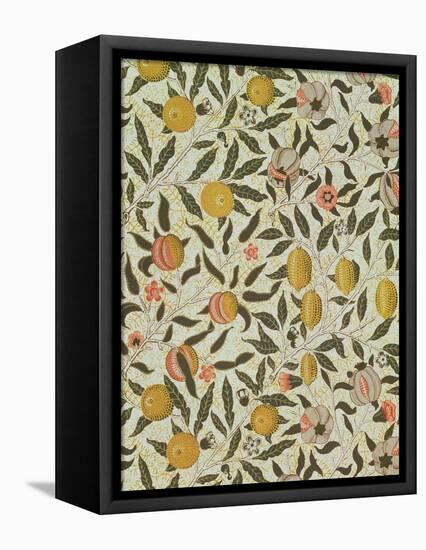 Fruit or Pomegranate Wallpaper Design-William Morris-Framed Stretched Canvas