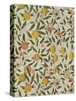 Fruit or Pomegranate Wallpaper Design-William Morris-Stretched Canvas