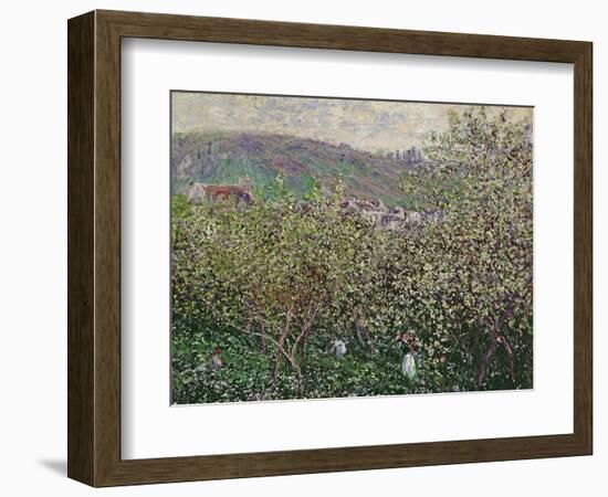 Fruit Pickers, 1879-Claude Monet-Framed Giclee Print