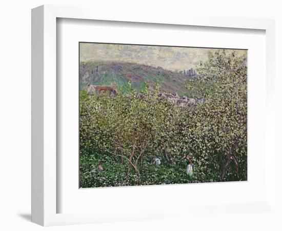 Fruit Pickers, 1879-Claude Monet-Framed Giclee Print