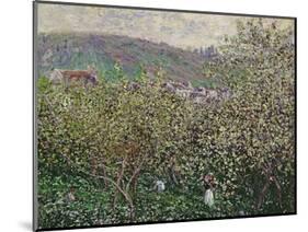 Fruit Pickers, 1879-Claude Monet-Mounted Giclee Print
