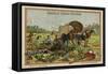 Fruit Pickers' Wagon-null-Framed Stretched Canvas
