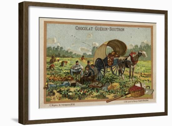 Fruit Pickers' Wagon-null-Framed Giclee Print