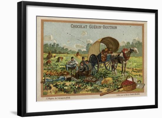 Fruit Pickers' Wagon-null-Framed Giclee Print