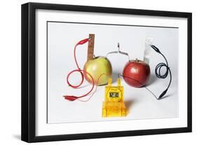 Fruit-powered Clock-Friedrich Saurer-Framed Photographic Print