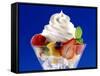 Fruit Salad with Cream Topping-null-Framed Stretched Canvas