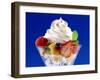 Fruit Salad with Cream Topping-null-Framed Photographic Print