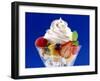 Fruit Salad with Cream Topping-null-Framed Photographic Print