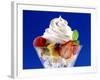 Fruit Salad with Cream Topping-null-Framed Photographic Print