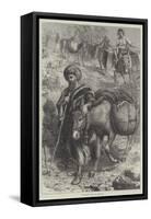 Fruit-Sellers Going to Jerusalem-William J. Webbe-Framed Stretched Canvas